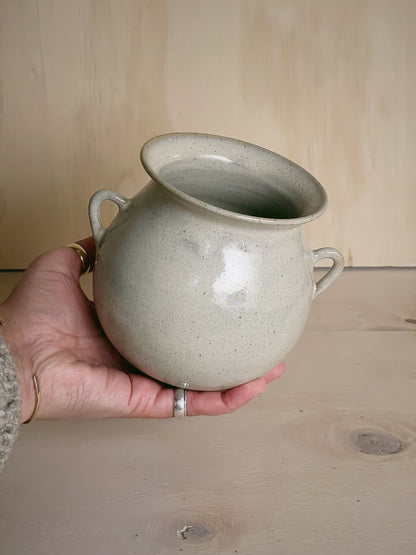 Handled Vase in Salt