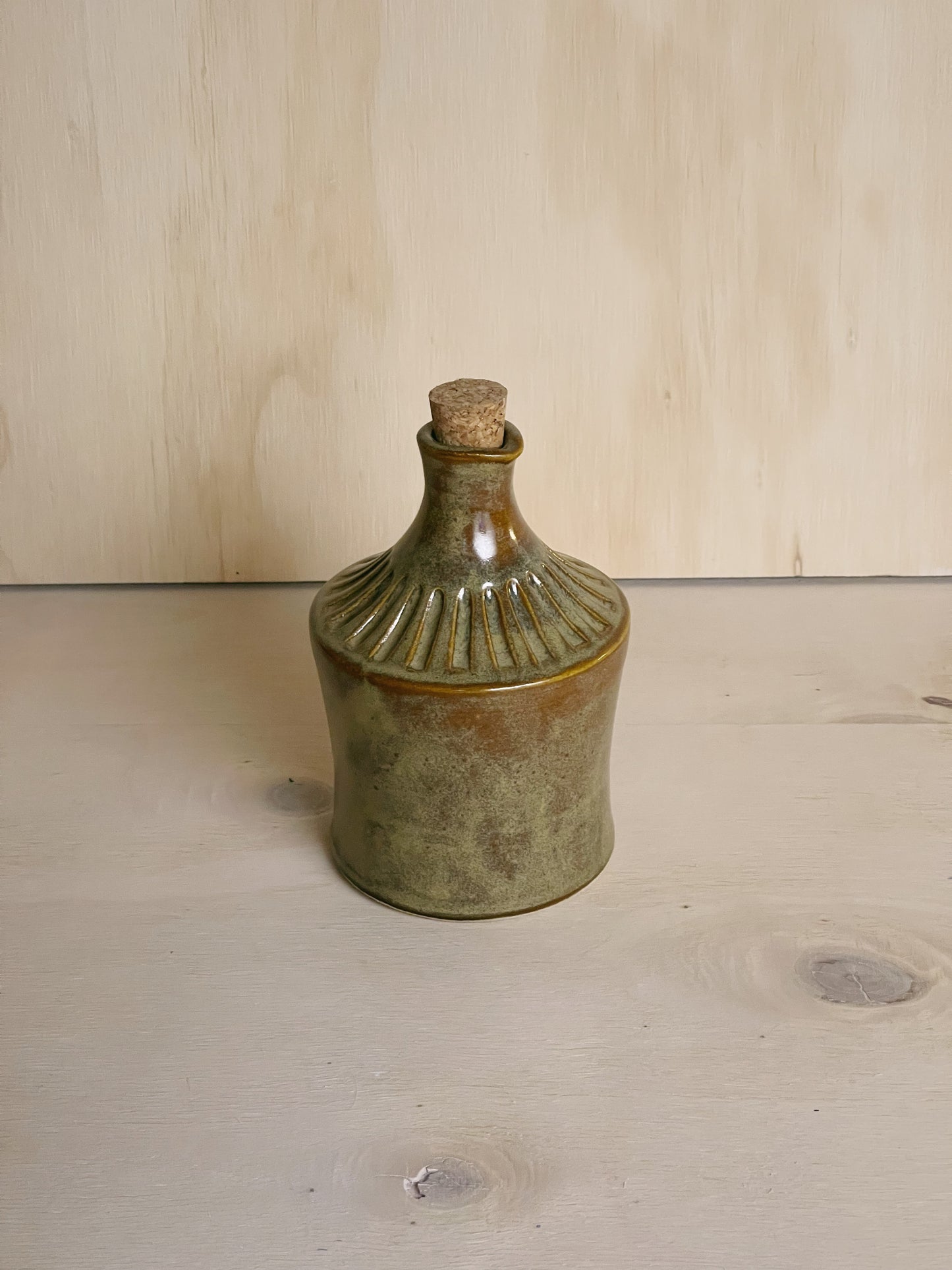 Oil Bottle in Olive