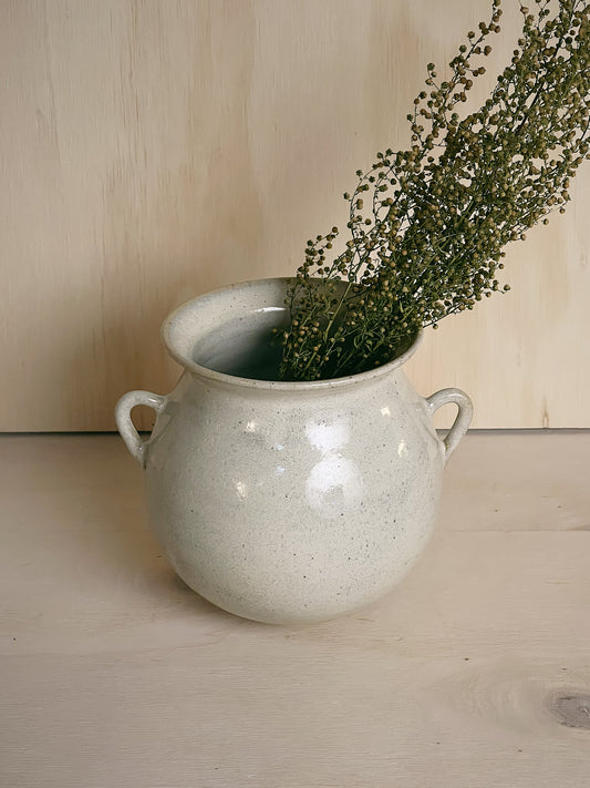 Handled Vase in Salt